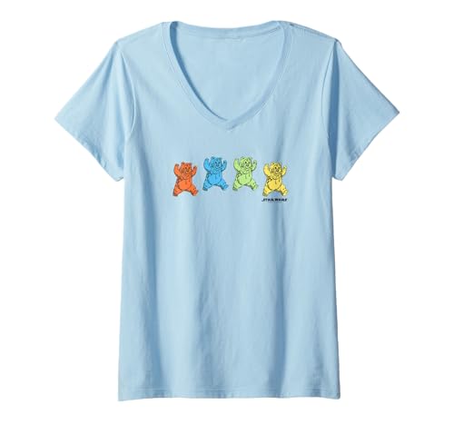 T-shirt Ewoks Star Wars col V vintage pour fan de pop culture