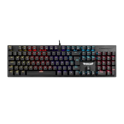 Teclado Mecanico Gamer TGT Sherman V2, Rainbow, ABNT2, Switch Azul, Preto, TGT-SHR-RBW02