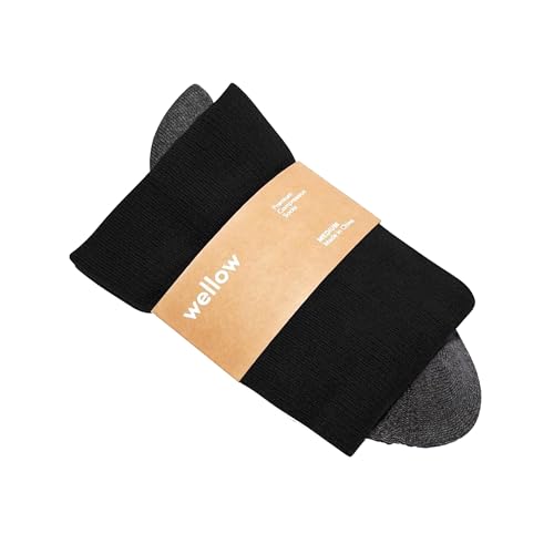 Image of Wellow Knee High Compression Socks for Men & Women, 18-25 mmHg, Bamboo Viscose, Swelling Relief