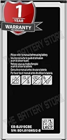 Image of THE BATTERY STORE Original EB-BJ510CBE Battery for Samsung Galaxy J5 2016 Edition J5 2016 / J510 / J510FN /J510F / j5108 /j5109 Battery with 1 Year Warranty **** (Q185)