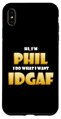 Phil Costume IDGAF Funny Meme Phil Halloween Costume Philips �X�}�z�P�[�X iPhone XS Max �p
