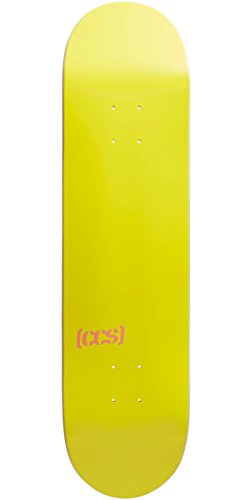 Image of CCS Logo Blank Skateboard Deck Yellow 8.25 inch