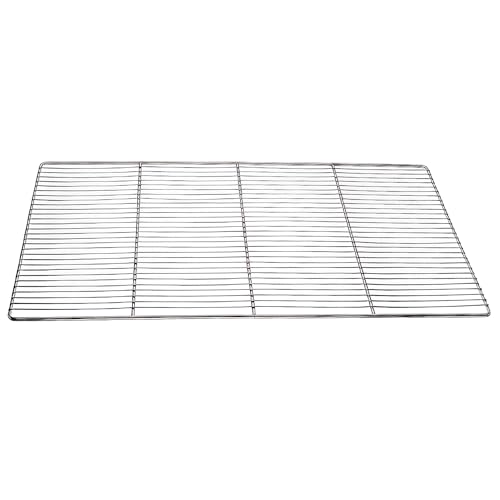 MBH - Pack de 5 Parrillas de Acero Inoxidable 600x400 mm para Refrigeración y Estanterías Profesionales. Rejillas Industriales para Armarios Frigoríficos en Cocinas de Hostelería