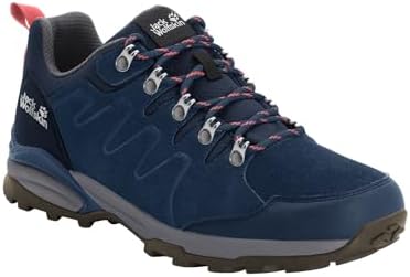 Jack Wolfskin Unisex Refugio Texapore Low W Hiking Shoe, Dark Blue/Grey, 7.5 US Men | Image 3