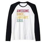 Photo Gallery awesome since january 2000 22nd birthday gift retro vintage maglia con maniche raglan Photo Gallery awesome since january 2000 22nd birthday gift retro vintage maglia con maniche raglan