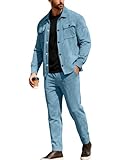 Homme Ensemble 2 Pièce Veste Blousons à Manches Longues Pantalons. Style unique, design novateur, survêtement costume pour hommes chic, soulignant les proportions de votre corps, vous rendant plein de charme masculin, créez facilement un look décontracté ou professionnel.