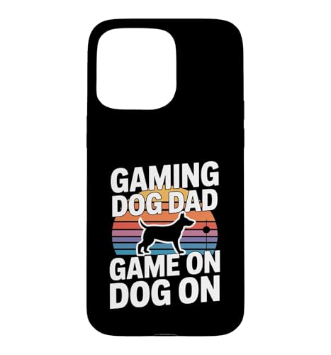 �������ȃQ�[���uDog Dad Game On Dog On Controller�v �X�}�z�P�[�X iPhone 15 Pro Max �p