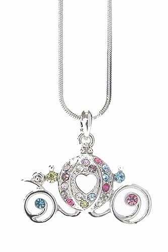 Disney Cinderella Pumpkin Carriage Pendant Necklace