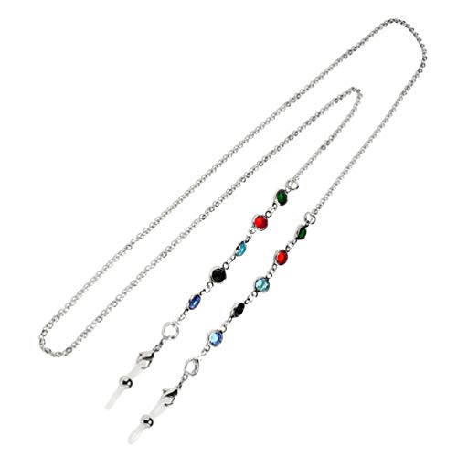 Correntes de óculos de sol com contas e alça para óculos de leitura, cordões, cordões, cordões de co