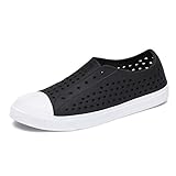 SAGUARO Mens Womens Sneaker Breathable Slip On Lightweight Garden Clogs Outdoor Beach Water Shoes Black