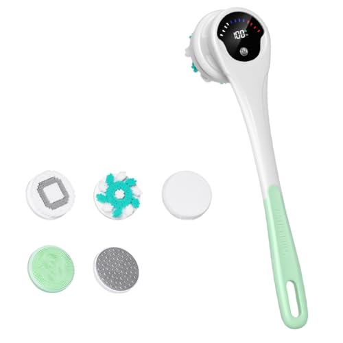 Brosse de bain électrique long manche imperméable douche maison corps verte