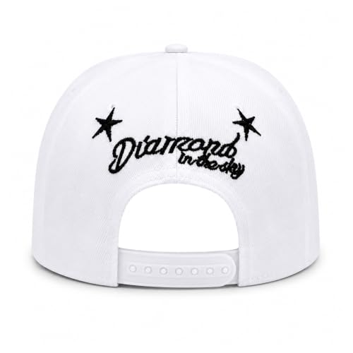 Image of VRITRAZ Comfortable Polyester 3D Printed Hip Hop Cap for Men & Women | Adjustable Snapback Closure Flat Brim Baseball Hat | Lightweight Urban Streetwear Headwear for Dance, Skateboarding, Gym, Sports