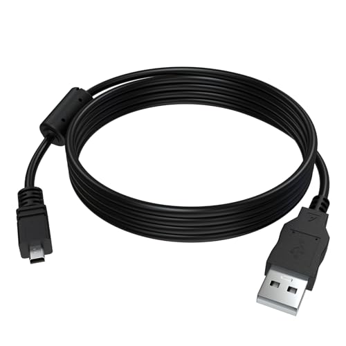 Arzweyk Replacement USB Camera Data Charger 8-Pin Cable Cord Compatible with Casio Exilim EX-H60 EX-ZS220 EX-N50 QV-R200 EX-H5 EX-H50 EX-JE10 EX-S8 EX-S9 Cameras, Replacement for Casio EMC-5U, 5FT