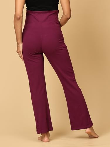 Image of The Mom Store Maternity Track Pants | for Pregnant Women with Ultimate Comfort | Prenatal Yoga Pants | Pre and Post Pregnancy