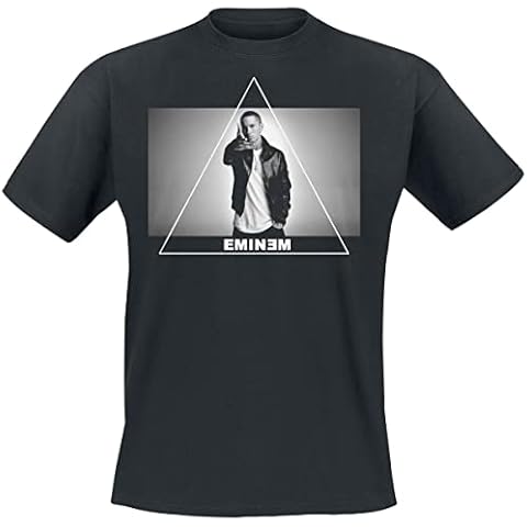 Mister Tee Men's Eminem Triangle Tee T Shirt, Black, S UK Cover