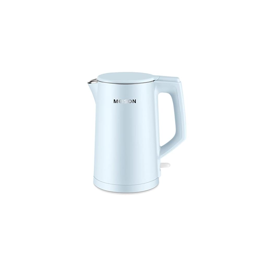 MEISON Electric Kettle, 1.7 L Double Wall Food Grade Stainless Steel