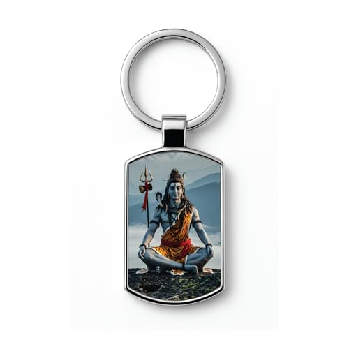 Image of Stylish Metal Keychains with Permanent Glossy Print - Inspirational Quotes & Spiritual Designs - Perfect Key chains for loved ones, Personal Use, Gifts & Return Gifts