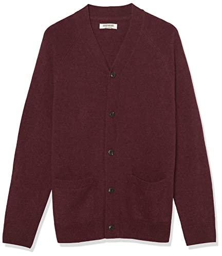 Image of Amazon Essentials Men's Lambs Wool V-Neck Cardigan Sweater with Pockets (Previously Goodthreads)