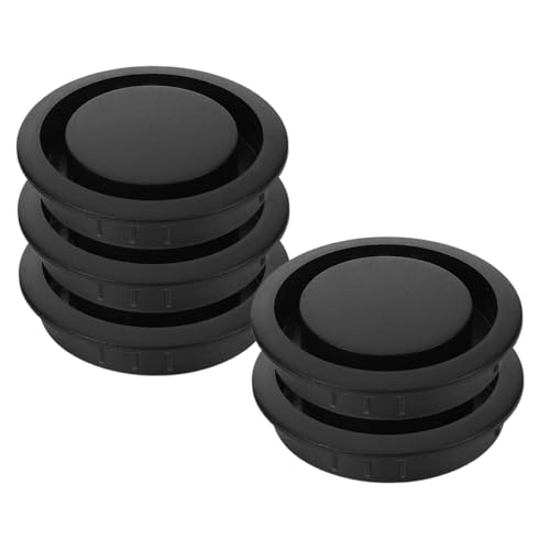 Veemoon 5 Stück Runde Entlüftungslöcher Schwarz
