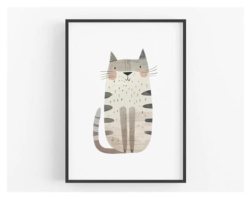 Cuadro sobre lienzo de animales estilo minimalista de 30x40 cm 2