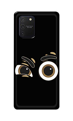 Image of PRINTFIDAA Funky Expression of Cartoon Eyes Printed Designer Hard Back Case Cover for Samsung Galaxy Note 10 Lite /Samsung A81 / SM-N770F / DS -(XQ) MVN1004