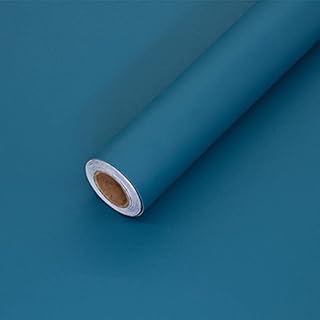 Sticky Back Plastic Roll Navy Blue Self Adhesive Wallpaper Stick On Paper Vinyl Film Wrap 40cm x 300cm Peel and Stick Wallpaper Waterproof for Home Decorative Kitchen Worktops Furniture Wall