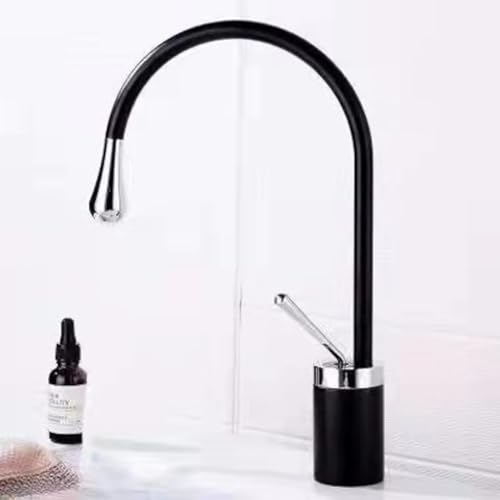 Robinet lavabo or brossé et jade blanc haut de gamme pour vasque à poser