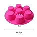 SHareling 7 Cavity Silicone Mold Muffin Pudding Mould Bakeware Round Cup Cake Pan Baking Tray (Random Color)