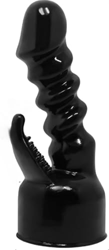 Fashionable and Trendy Magic Wand Attachment, Soft TPR Head Cover, Increases Quality of Life,1.77-inch Inner Diameter, Compatible with Hitachi (Black,F)