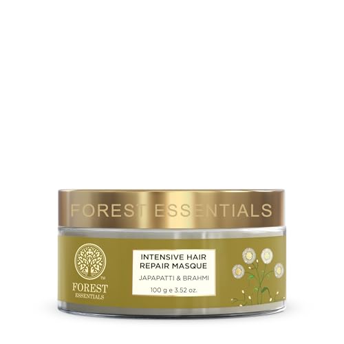 Image of Forest Essentials Ayurvedic Hair Mask Japapatti & Brahmi | For Frizz, Dryness & Damage | Nourishing & Strengthening Hair Treatment