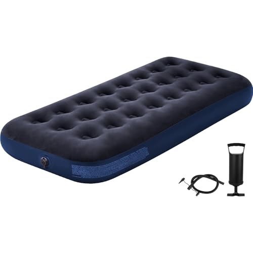 Matelas gonflable de camping simple MSYU compact avec oreiller intégré et pompe
