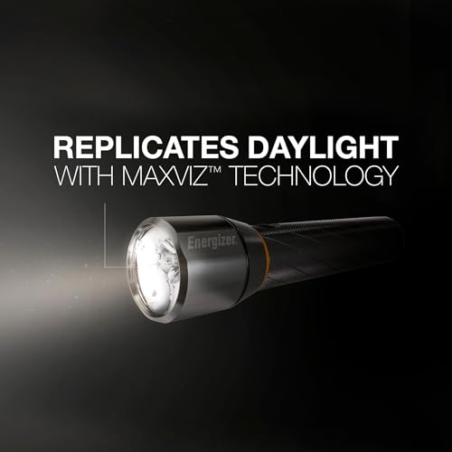 Image of Energizer Vision HD Extra Performance LED Flashlight with Digital Focus, Durable and Bright Flashlight for Hurricane Supplies and Camping Gear, Flash Light with AA Batteries Included, Pack of 1