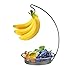 EEOO Bol à Fruits avec Crochet Banane, Support de Support Levels avec Cintre Banane pour Table à Manger, Corbeille à Fruits avec Support Banane pour Cuisine, décoration de Table