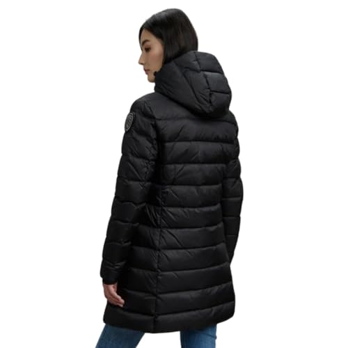 Blauer Giubbino Lungo Impermeabile, Piumino Lungo Da Donna Modello Agnes 25WBLDK03102 (It, Testo, Xl, Regular, Regular, 999EI Nero Interno Beige) - 2