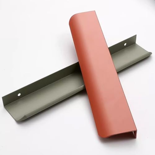 Poignées de meubles de cuisine Gris-Vert 1000 mm en alliage d'aluminium