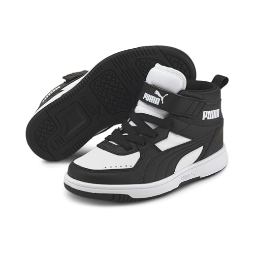 Image of Puma Unisex Baby Rebound Joy Softfoam+ Kids' Shoes Black White Sneaker-10 UK (374688)