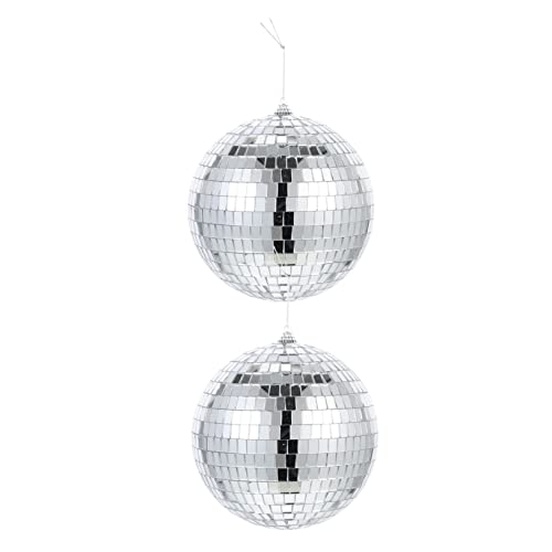 SUPVOX 2 Peças De Enfeites De LED Decoração De Parede De Espelho Decoração Miniture Bolas De Discote