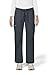 KOI Classics Women's Lindsey 7 Pocket Cargo Scrub Pants, Cotton-Blend with Drawstring Waist Charcoal Medium Tall