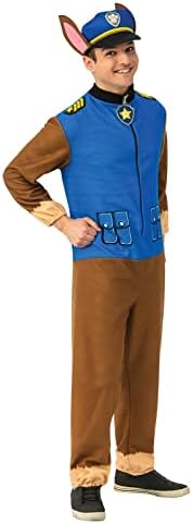 Rubies Men's Paw Patrol Adult Chase Costume Jumpsuit