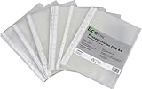 Lot de 100 pochettes A4 durables en polypropylène recyclé post-consommateur 120 my trans...