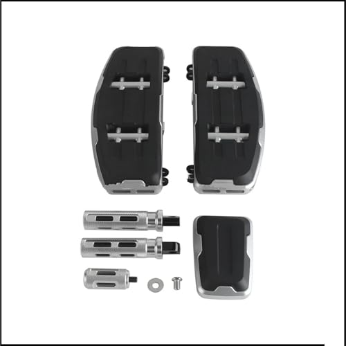 Pédale de repose-pieds moto Harley FLHX - Finition Silver Haute Qualité