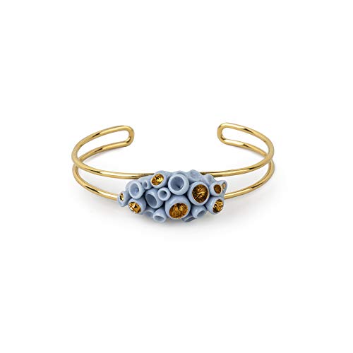 LLADRÓ Golden Blue Reef Metal Bracelet. Armband. Porzellan Cover