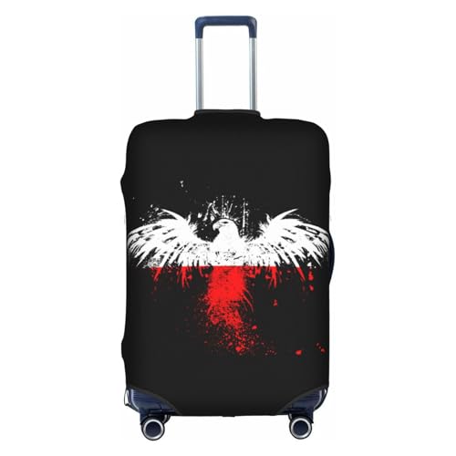 Poland Polish Eagle Flag Travel Luggage Cover Washable Suitcase Case Suitcase Protector Fit Luggage Cover Large