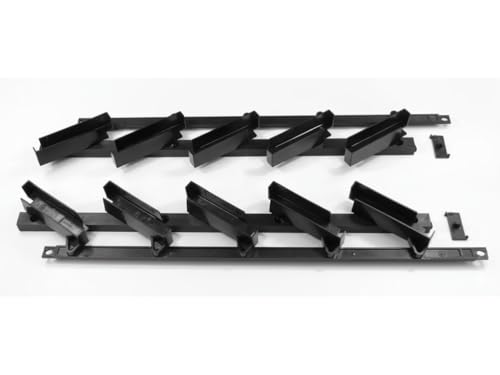 HAHN & SOHN Sistema di lamelle antracite, 48 cm, pergolato, balcone, giardino, protezione dal vento, protezione solare, recinzione lamellare in legno e alluminio, pannello di appoggio, pannello di