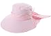 Ls Lady Womens Summer Flap Cover Cap Cotton Anti-UV UPF 50+ Sun Shade Hat With Bow. Adjustable Hat (One Size,0 Pink)