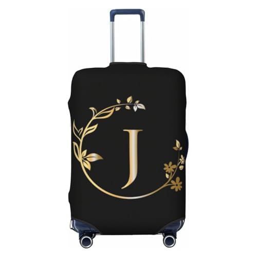 Letter J Luggage Cover Fits 18-32 Inch Suitcase Washable Elastic with Concealed Zipper for Travel Accessories LCC556