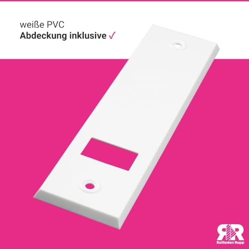 Foto von ROLLLRA | Gurtwickler inkl. Abdeckplatte Lochabstand 160mm bis 5m Gurt (für 20-24mm Gurtband) für Rolladen Rollladen - Unterputz Einlassgurtwickler [10160]