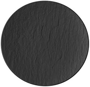 Villeroy & Boch Manufacture Rock Bread & Butter Plate, 6.25 in, Black/Gray