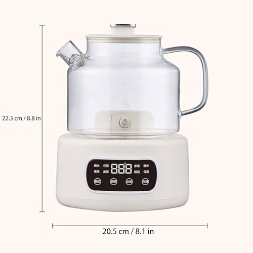 Tetera eléctrica de vidrio 1.2L con control térmico miniatura 2