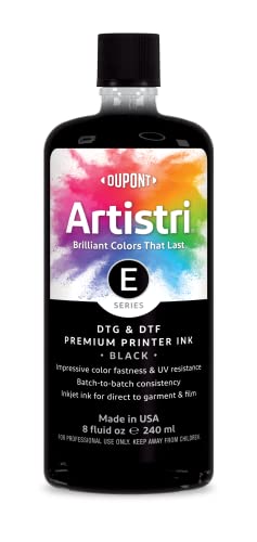 Encre DTG et DTF série E Artistri Noir 226,8 g pour impression textile